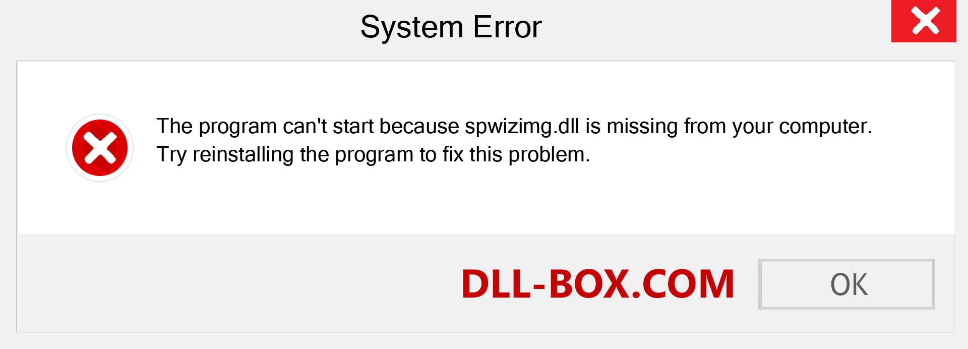  spwizimg.dll file is missing?. Download for Windows 7, 8, 10 - Fix  spwizimg dll Missing Error on Windows, photos, images